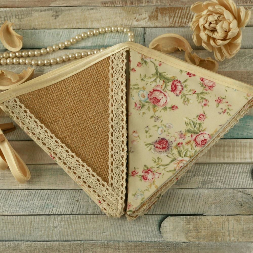 Floral Bunting: Country Home Decoration