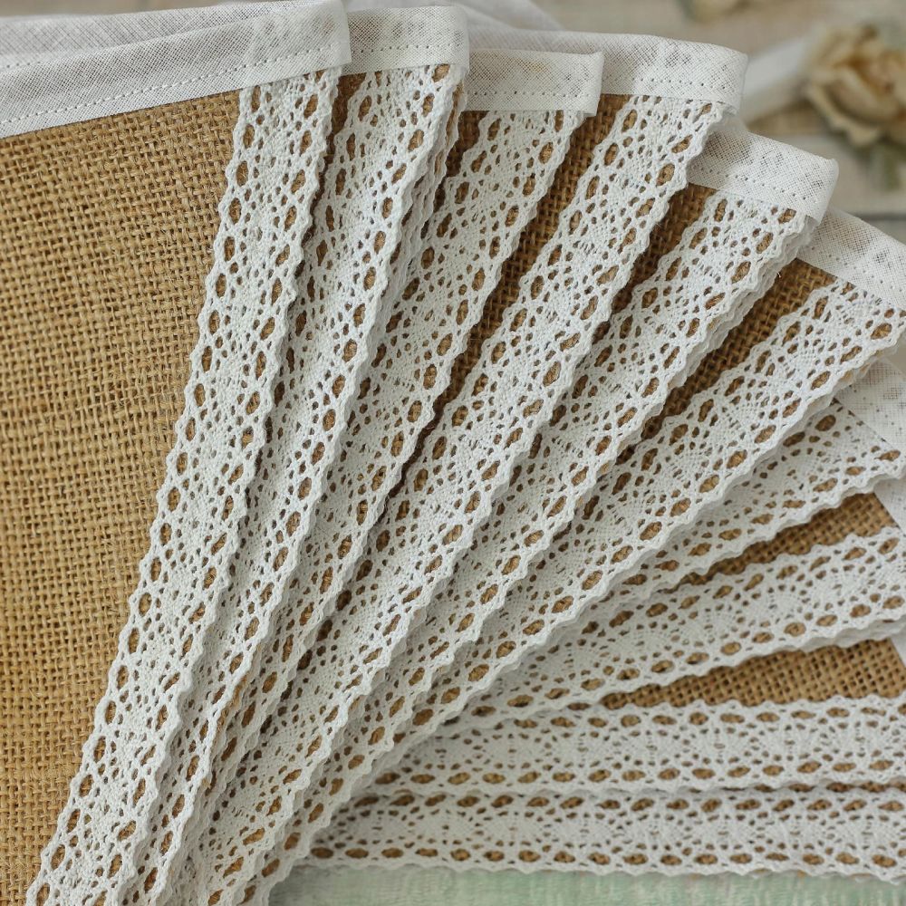 Hessian Bunting: Barn Weddings