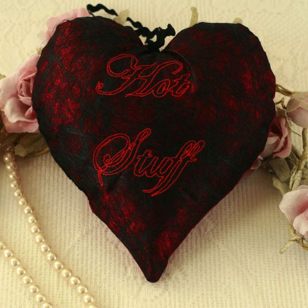 <!-- 013-->Embroidered Heart: Valentine’s Day Gift