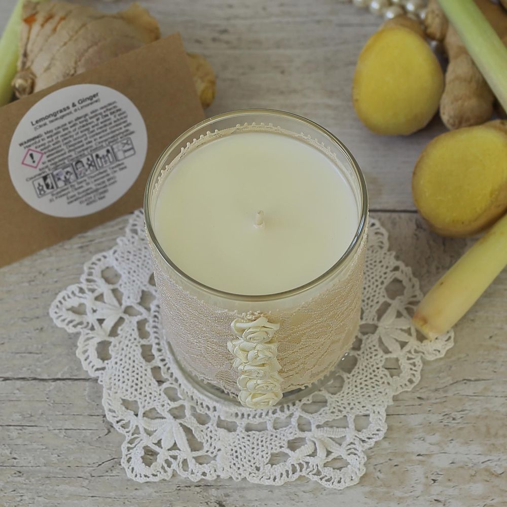 Cream Candle: 13th Anniversary Gift