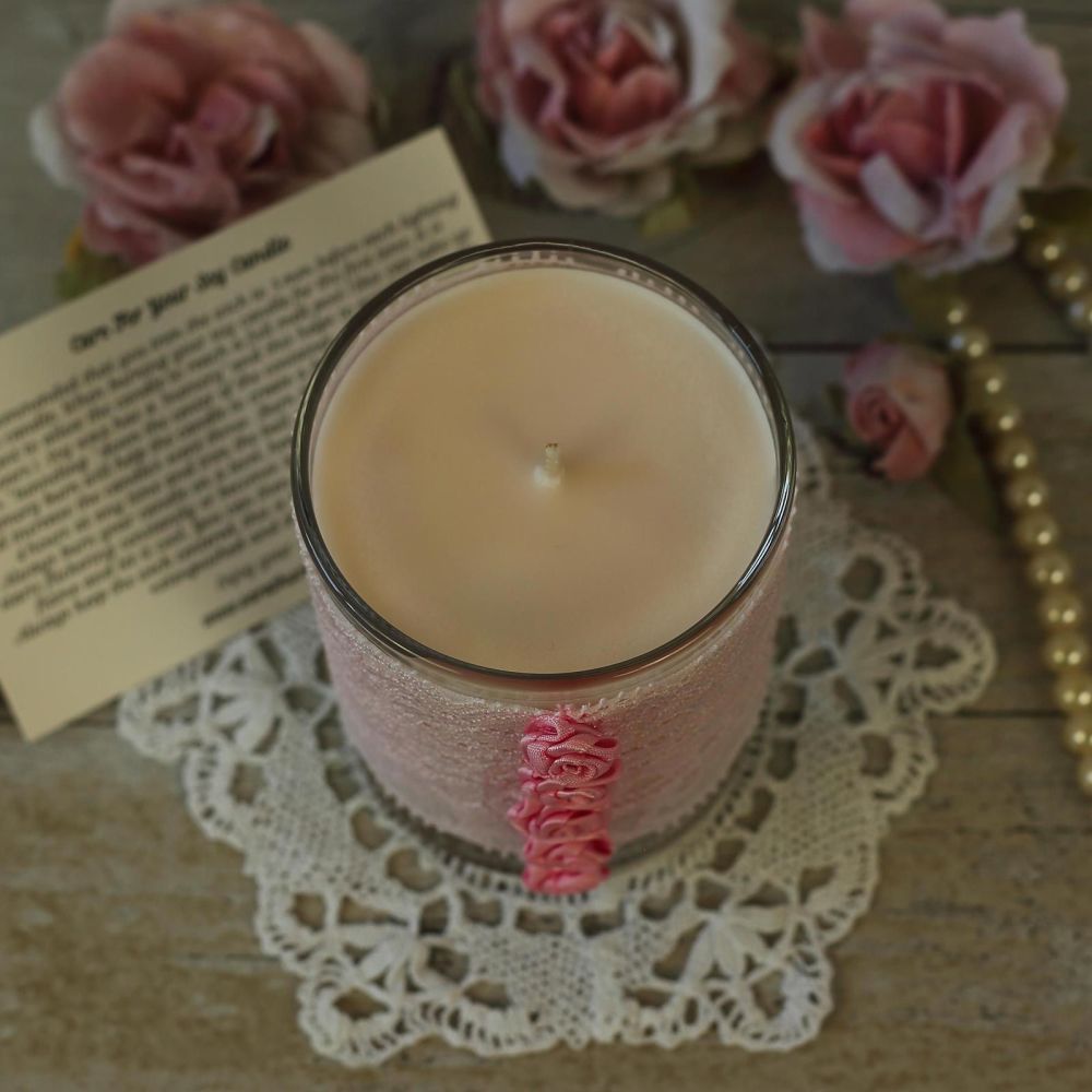Pink Candle: Thank You Candle Gift