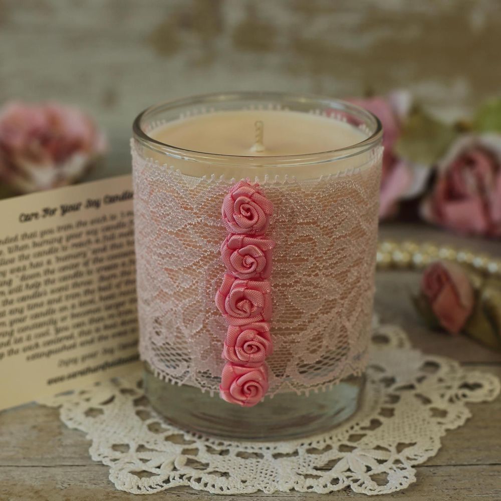 <!-- 006 -->Pink Candle: Thank You Candle Gift