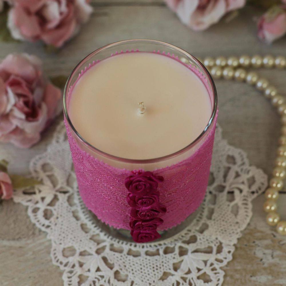Pink Candle: Birthday Candle Gift