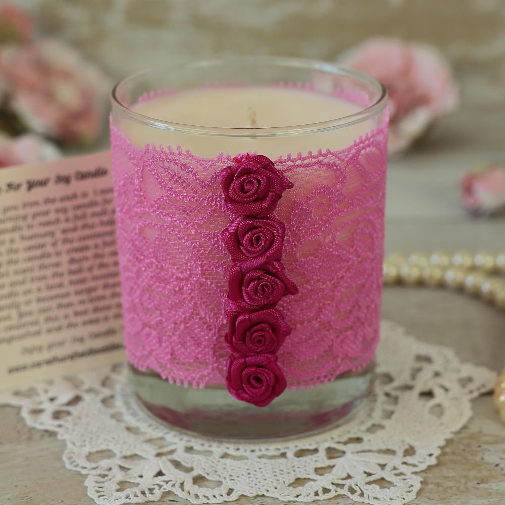 Pink Candle: Birthday Candle Gift