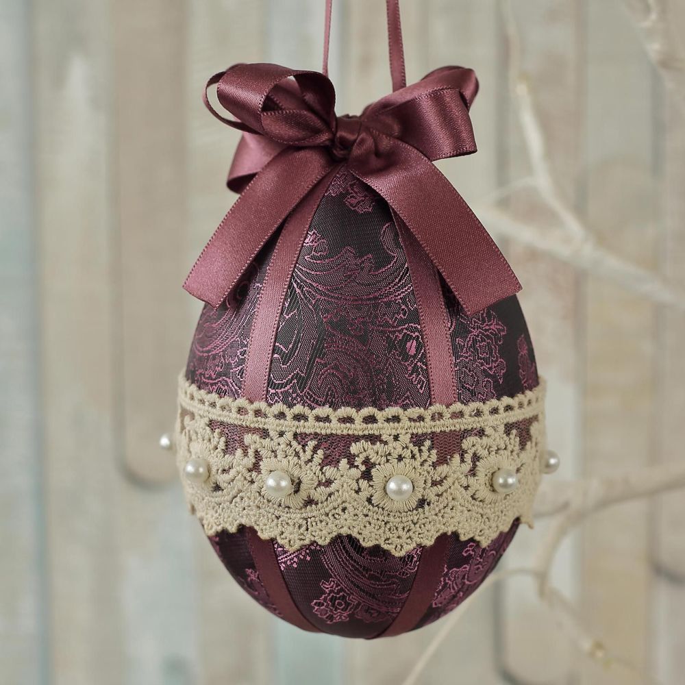 Purple Egg: Vintage Easter Egg