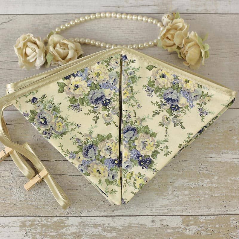 Shabby Chic Bunting: Fabric Flags