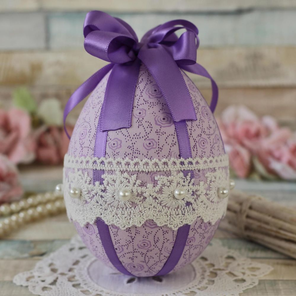 Purple Easter Egg: Handmade Easter Gift