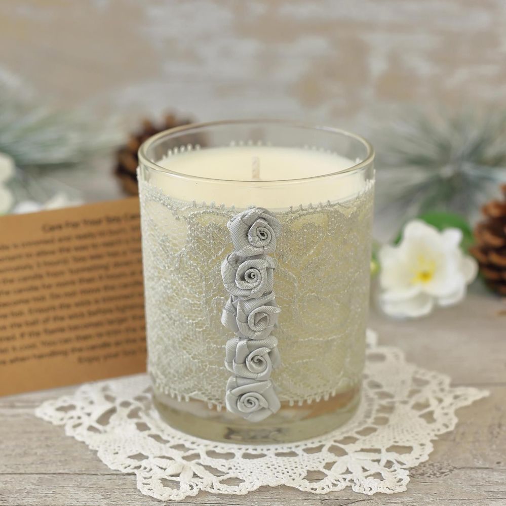 <!-- 008 -->Silver Candle: 25th Wedding Anniversary Gift
