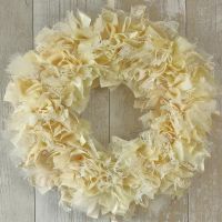 <!-- 002 -->Rag Wreath: Boho Wedding Decor
