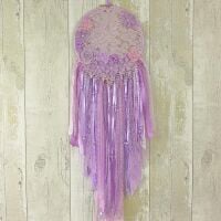 <!-- 004 -->Purple Dreamcatcher: Floral Art