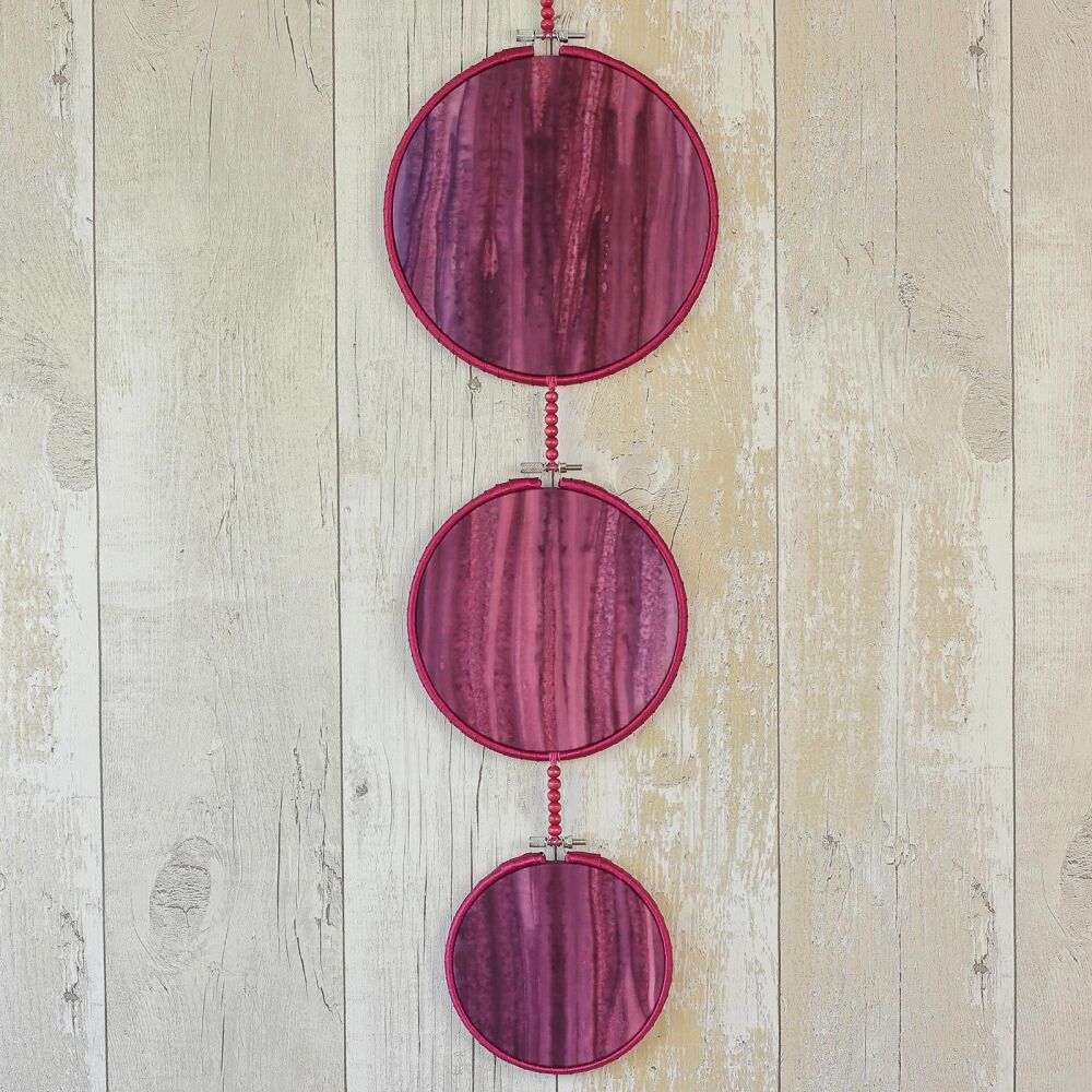 <!-- 005 -->Fabric Wall Hanging: Purple Decor