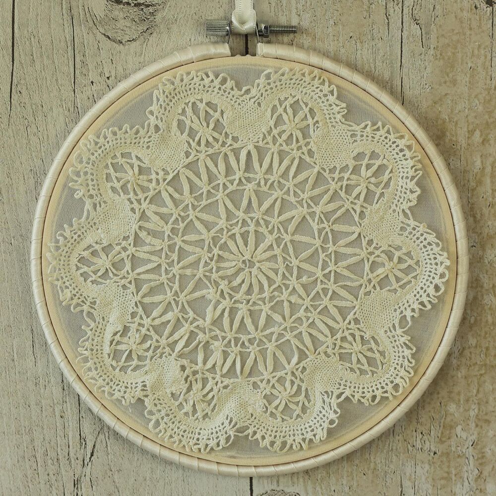 <!-- 004 -->Vintage Home Decor: Embroidery Hoop Wall Art