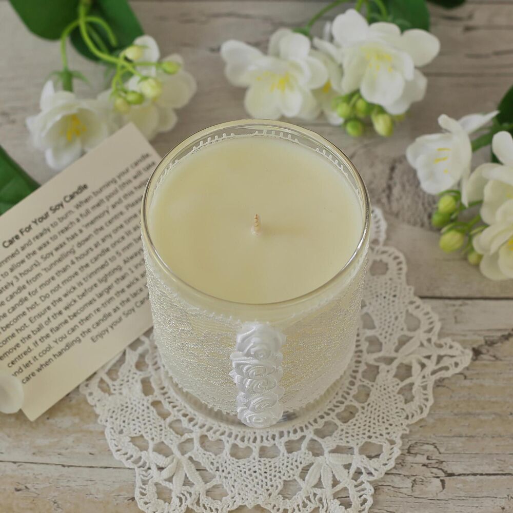 White Candle: 13th Year Anniversary Gift
