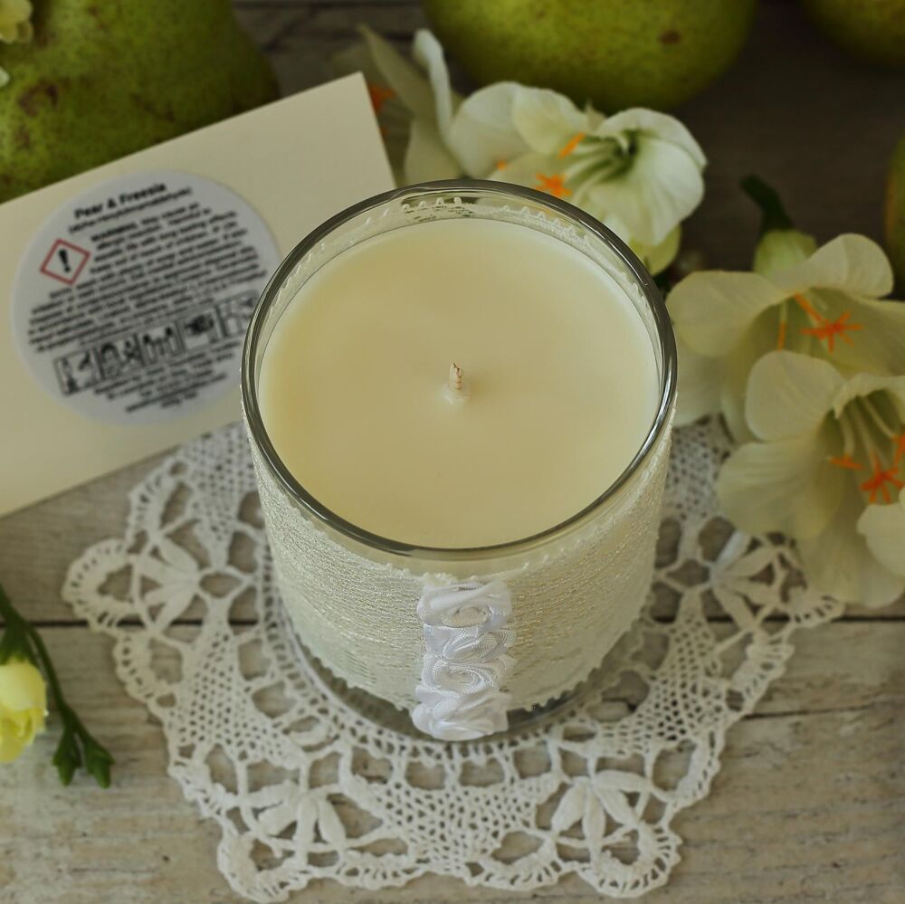 White Candle: 13th Year Anniversary Gift