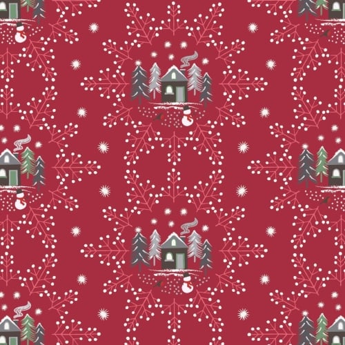 <!--9082-->Lewis & Irene - A Countryside Christmas - Snowflake Scene on Win