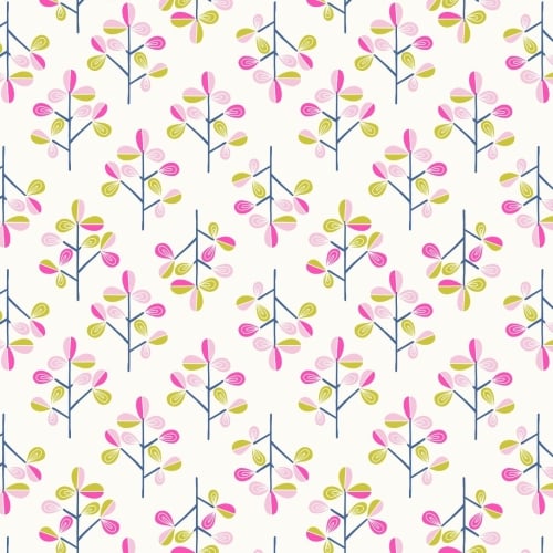 <!--4230-->Lewis & Irene - Hann's House Hann's Trees on White, per fat quar