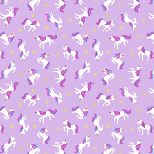 <!--4239-->Lewis & Irene - Small Things Magical Unicorns on Lavender (With