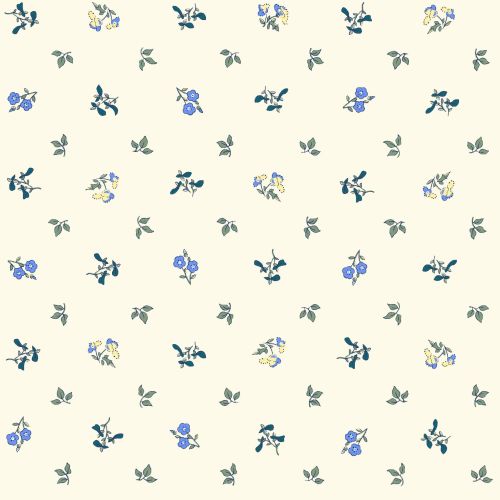 <!--7018-->Liberty Of London - Orchard Garden - Pome Blossom in Blue (x), p
