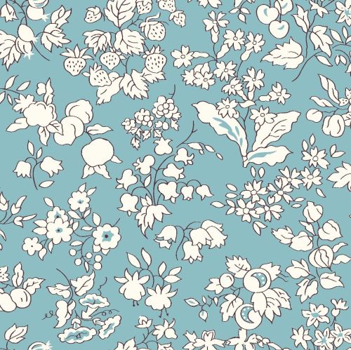 <!--7024-->Liberty Of London - Orchard Garden - Fruit Silouhette in Duck E