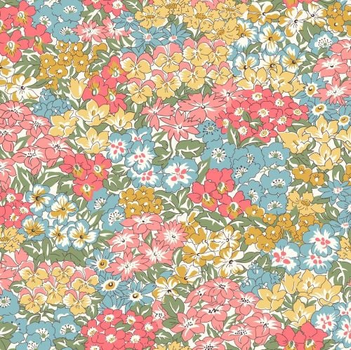 <!--7027-->Liberty Of London - Orchard Garden - Wisley Grove in Coral Pink