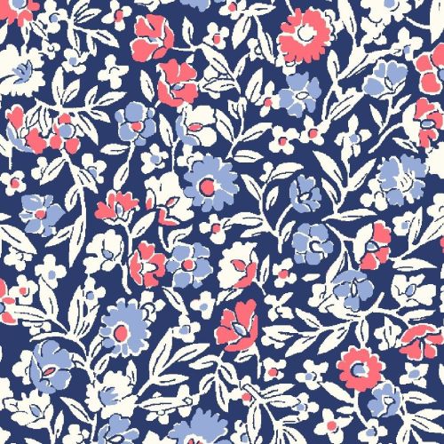 <!--7028-->Liberty Of London - Orchard Garden - Primula Dawn in Coral Pink