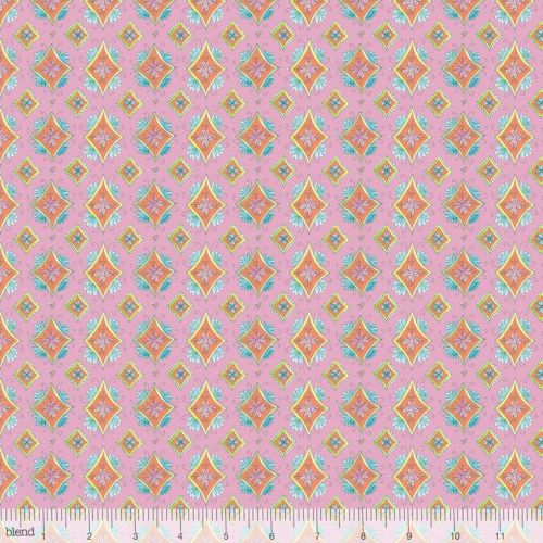 <!--5202-->Blend Fabrics - Waltz Of Whimsy - Pixie on Pink, per fat quarter