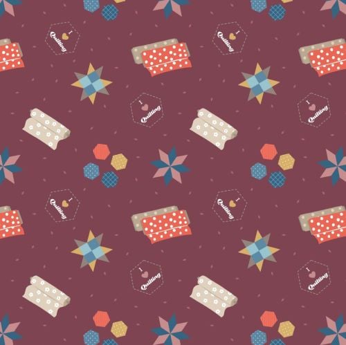 <!--4411-->Lewis & Irene - Small Things Crafts - Quilting on Wine, per fat