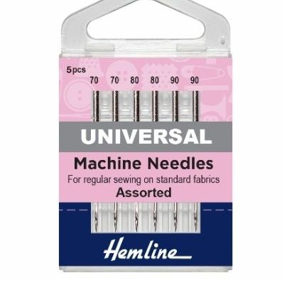  <!--   013 -->Hemline Sewing Machine Needles - Universal - Assorted