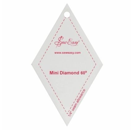  <!--   044-->Sew Easy - Mini 60 Degree Diamond Template