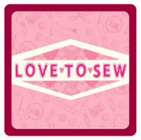 <!--9911--> Sewing Themed Coaster - 'Love To Sew'