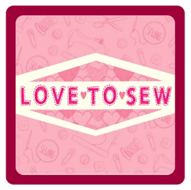  Sewing Themed Coaster - 'Love To Sew'