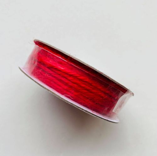 <!-- 396 -->Natural Braided Jute Trim - Red Twine 2mm