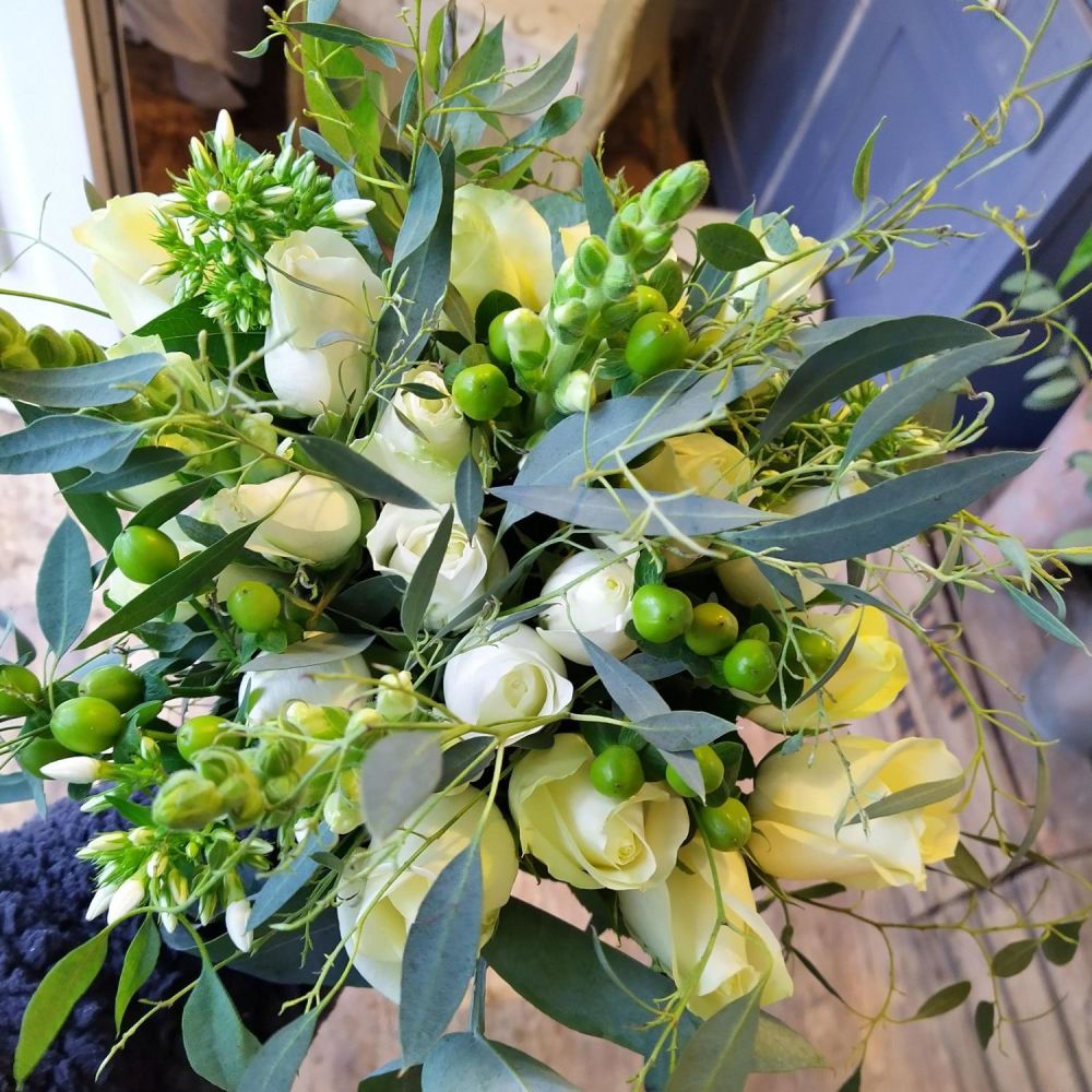 White and Green Bouquet 