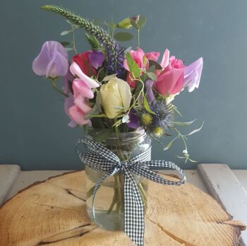 Jam Jar Posy