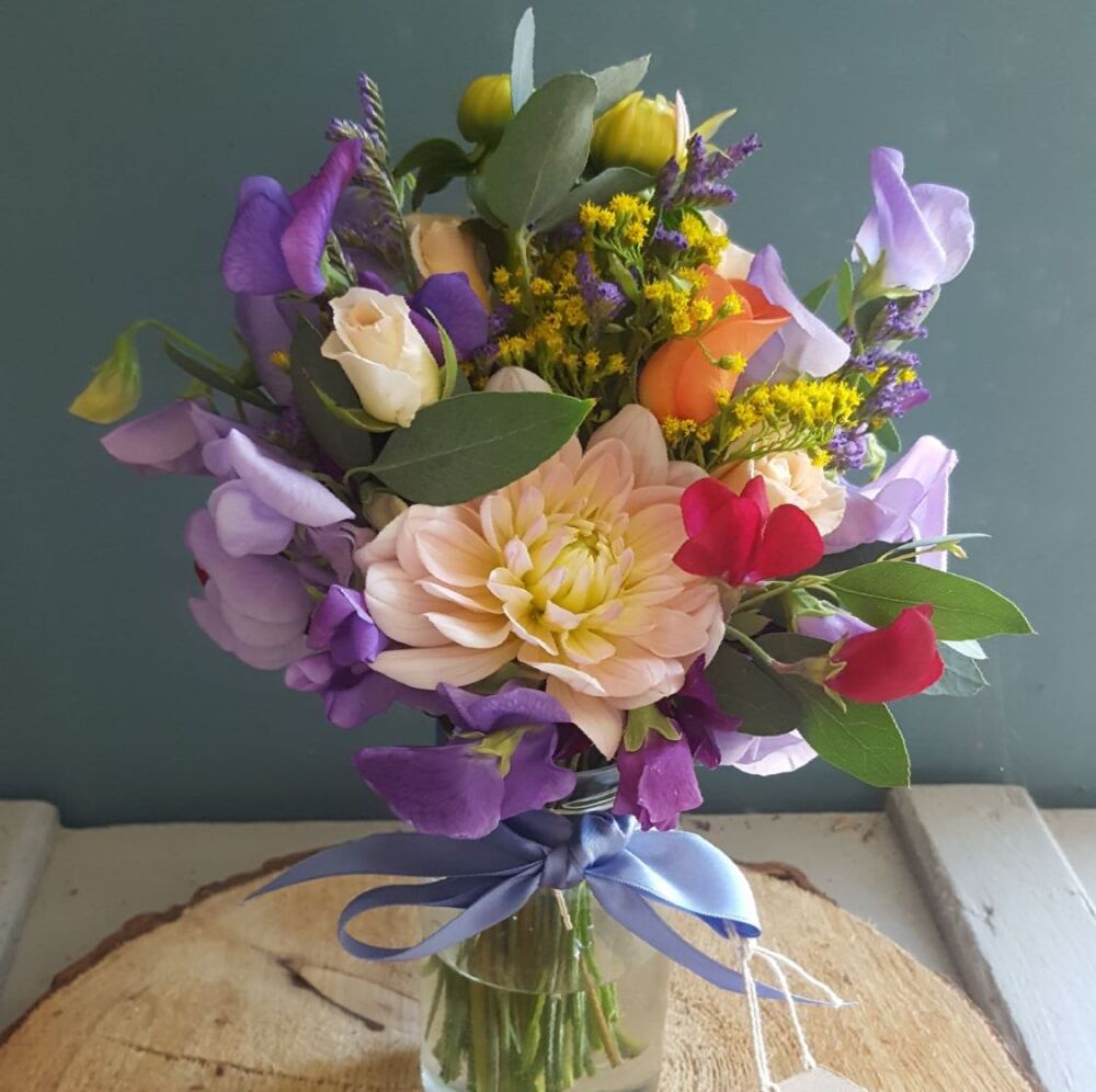 Jam Jar Posy