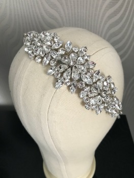 Crystal flower headband.
