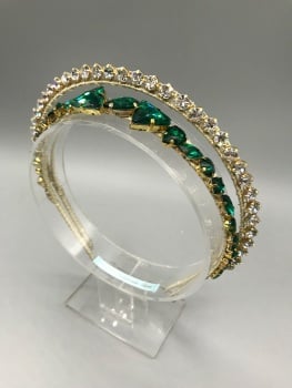  Emerald Green headband with halo.