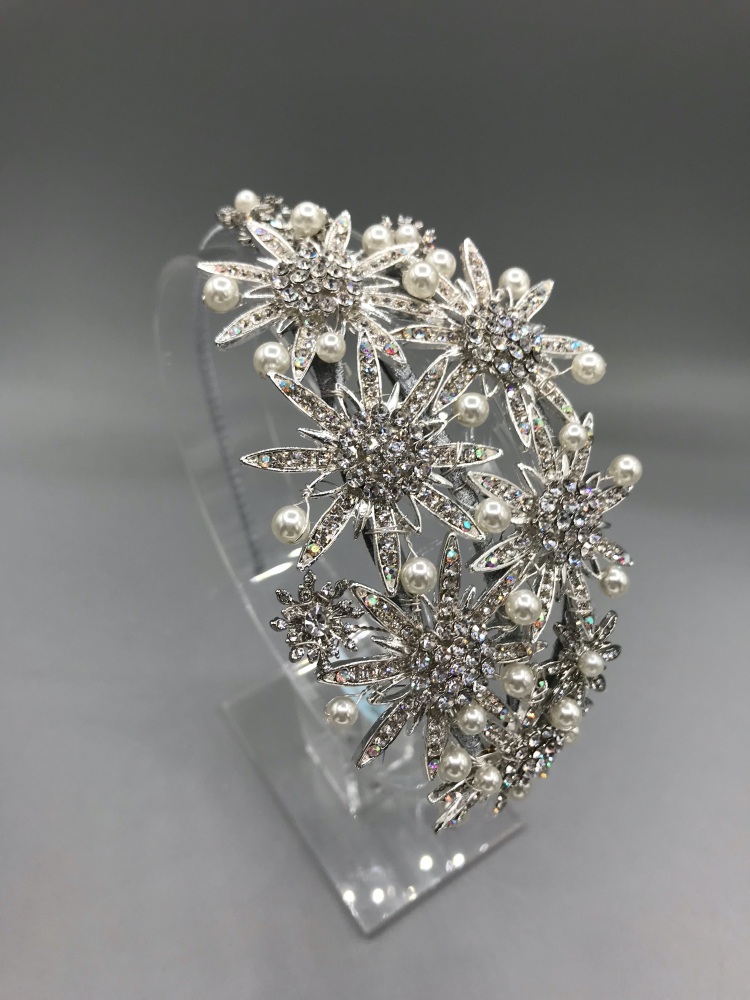 Mixed Metals Bridal Headband.