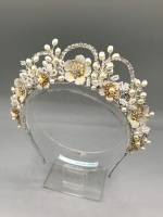 Gold Wilderness Bridal Crown headband