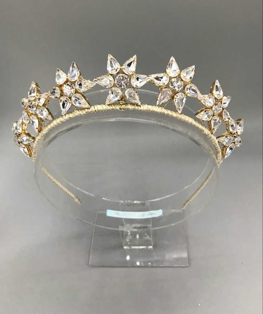 Gold Crystal Royal Star Tiara.