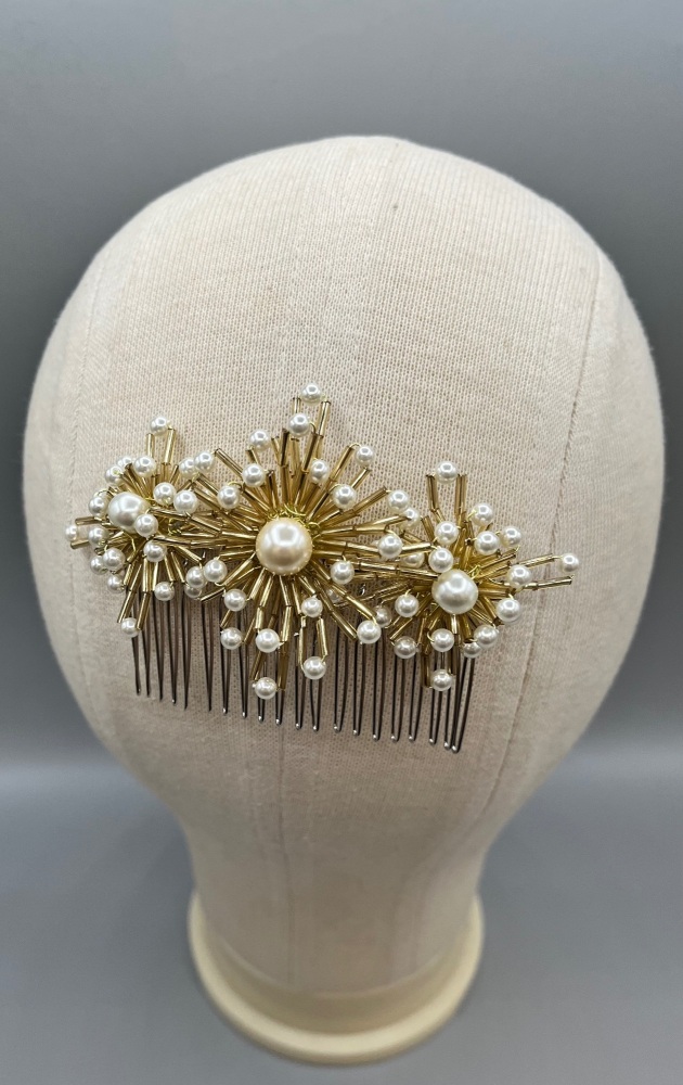 Golden Deco Hair Slide