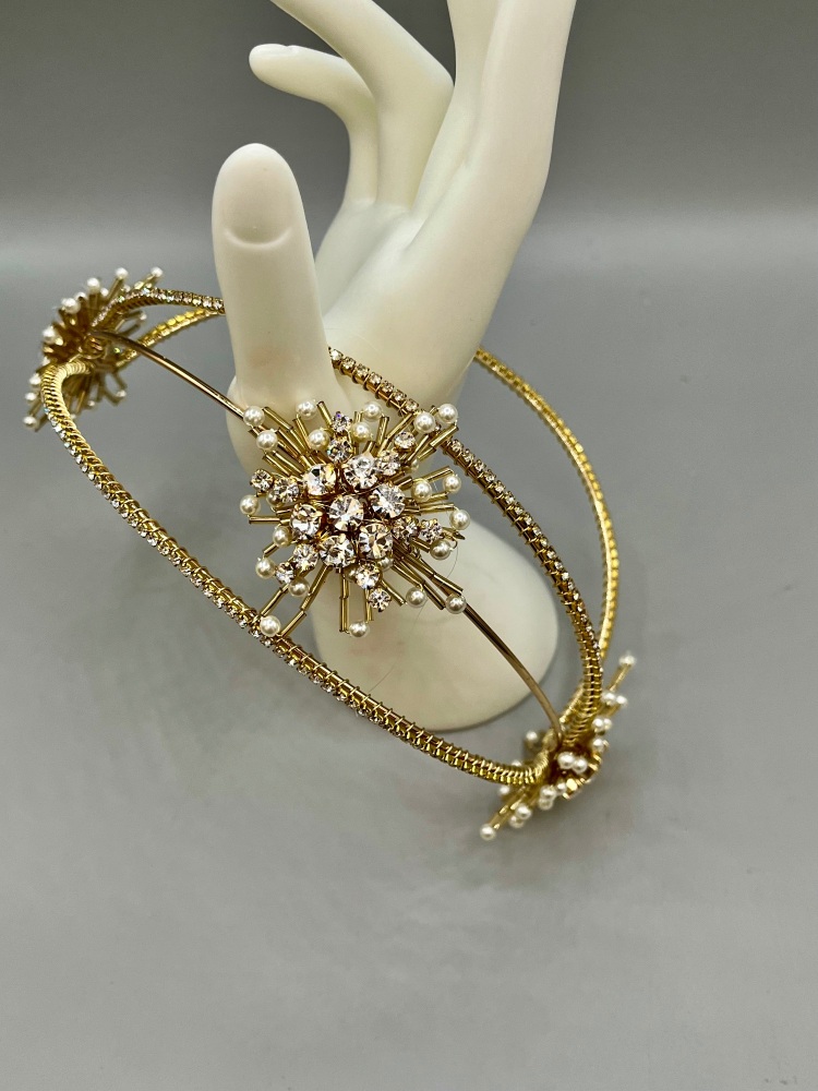 Golden Modern Deco Juliet Cap