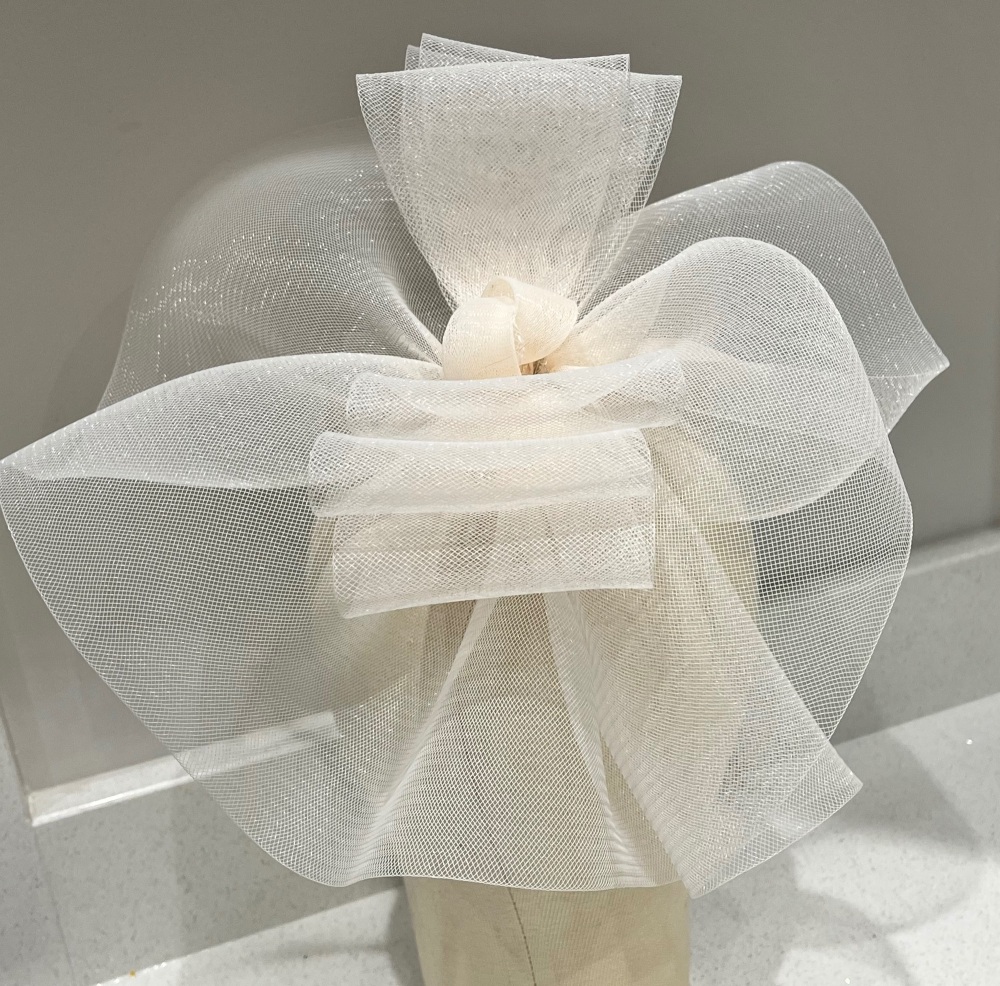 IVORY  Bow fascinator Headband