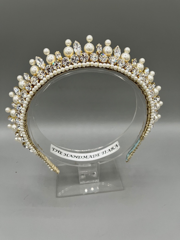 Art Deco inspired Regal tiara - Adela
