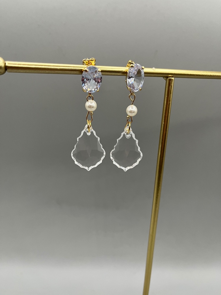 Classic Crystal  Drop Earrings
