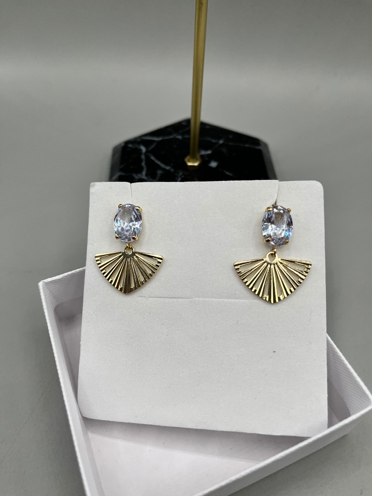 Gold Deco Earrings