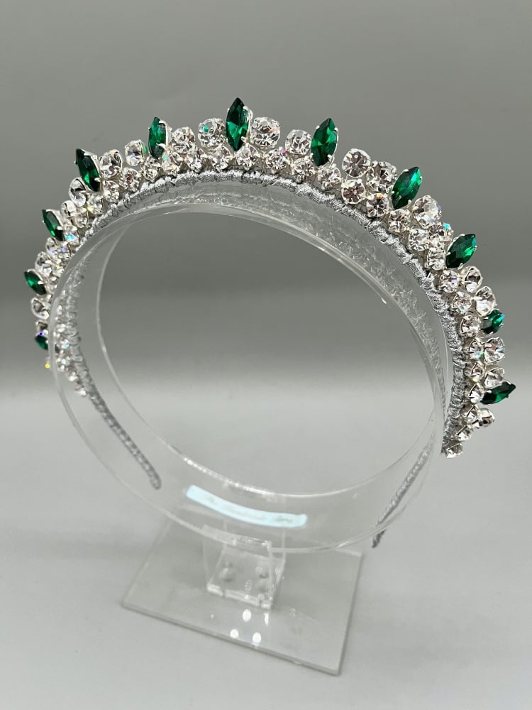 Emerald Green Regal Inspired Crown - Mary