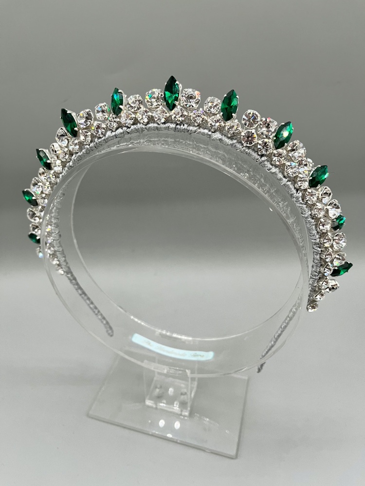 Emerald Green Regal Inspired Crown - Mary