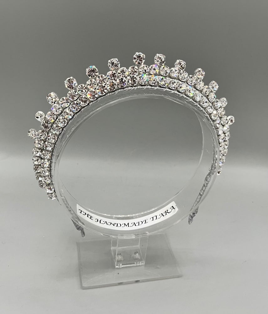Lia Mini Crystal Halo Crown Tiara