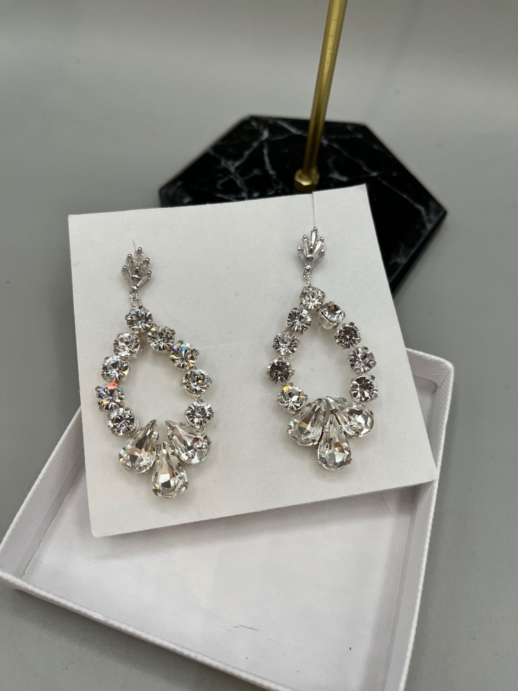 Silver  Regal inspired earrings